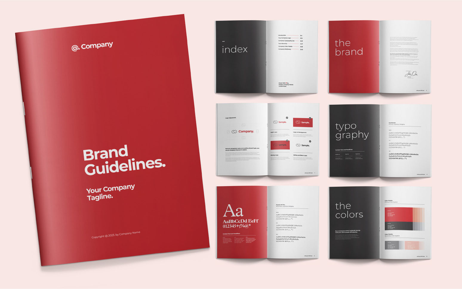 Red Design Style Guide - Venngage